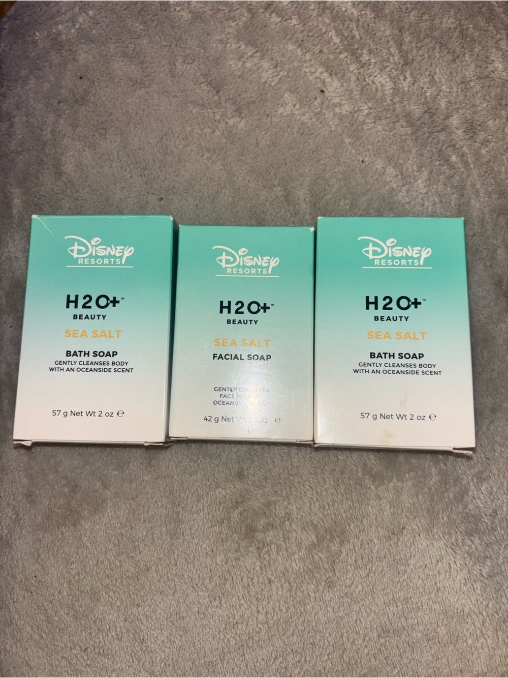 NWT Disney Resorts H2O+ Beauty Sea Salt Soap Trio Bundle - Discontinued